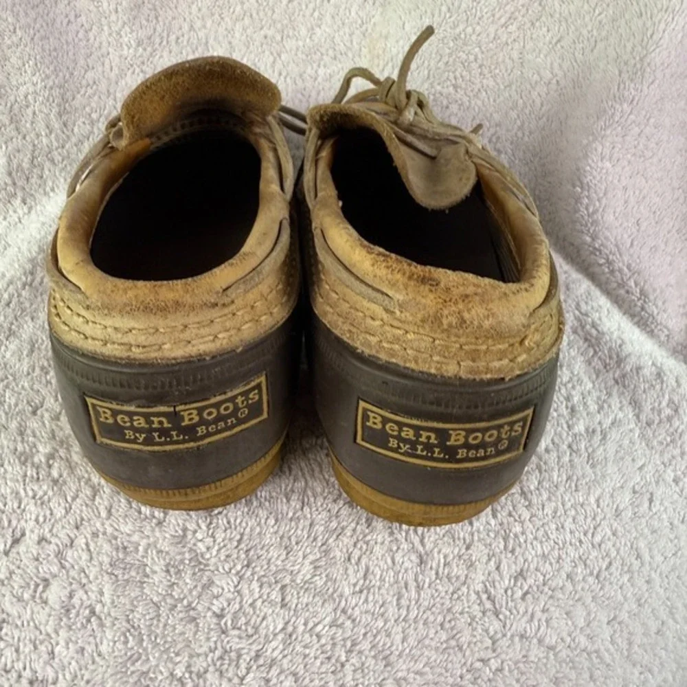 Vintage LL Bean Boot Womens Leather Rubber Duck Shoe‎ Size 9M Made In USA Maine
